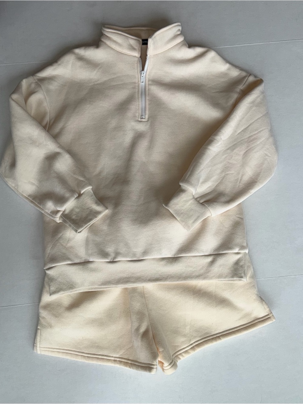 Women’s sweatshirt and shorts lounge set two piece - Picture 2 of 9